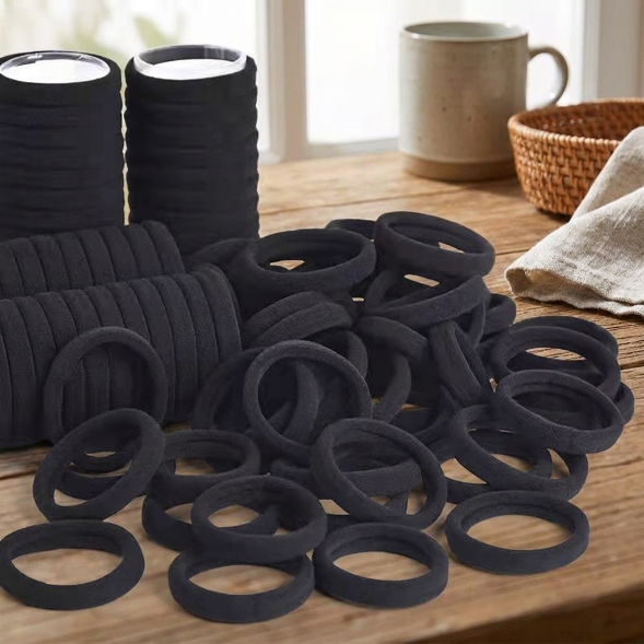 Winter Terry Cloth Hair Ties